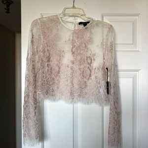 Forever 21 Eyelet Lace Top